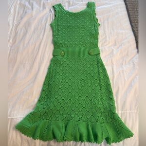 Lilly Pulitzer Villa Green Knit Sweater Dress